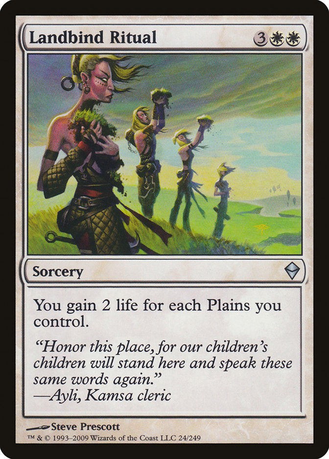 Landbind Ritual 24/249 (Zendikar)  - Foil | Good Games Modbury