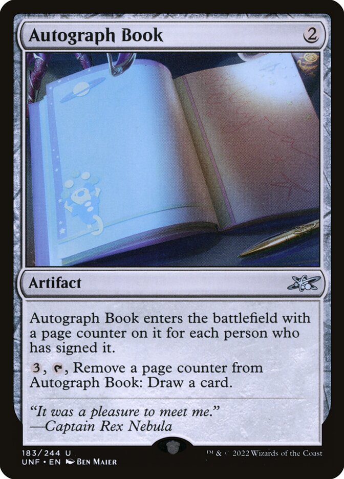 Autograph Book 183/244 (Unfinity)  - Foil | Good Games Modbury