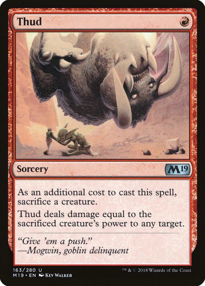 Thud 163/280 (Core Set 2019)  | Good Games Modbury