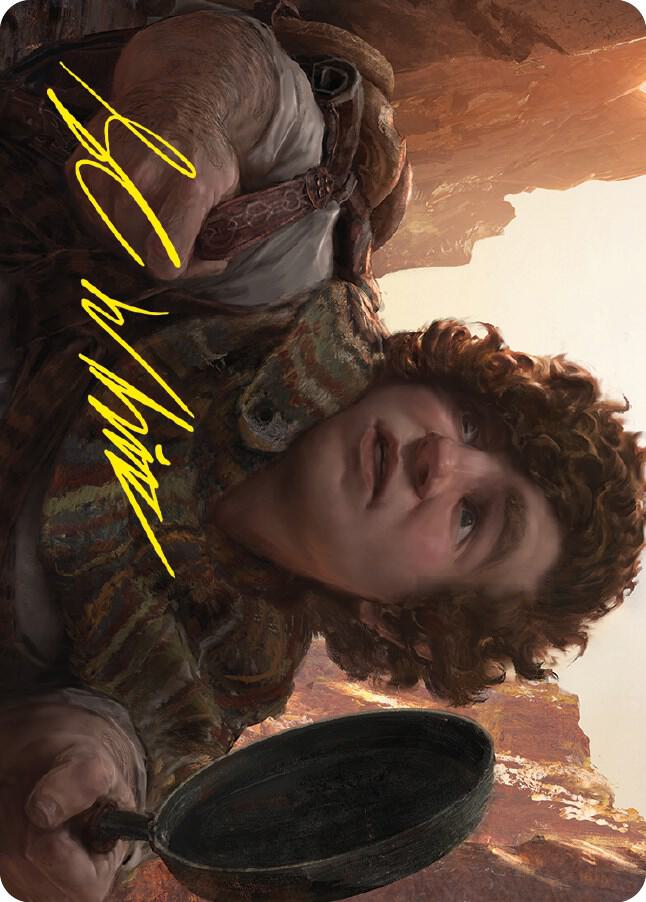 Sam Loyal Attendant Art Card Gold Stamped Signature 58 (Art Series: Universes Beyond: The Lord of the Rings: Tales of Middle-earth)  | Good Games Modbury