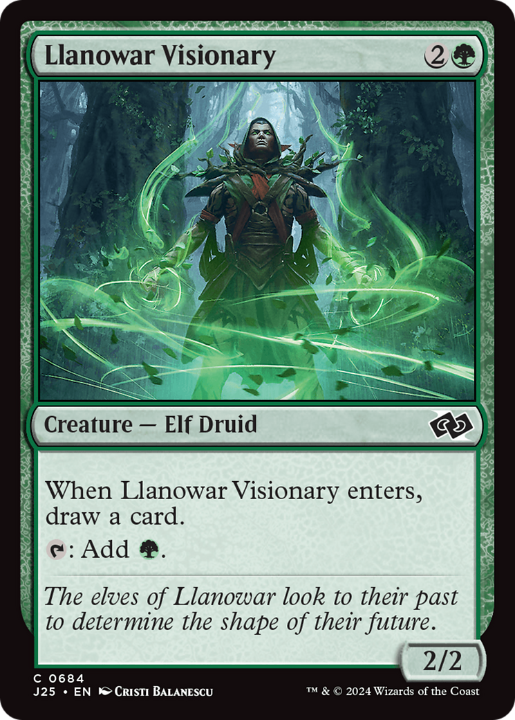 Llanowar Visionary [Foundations Jumpstart] | Good Games Modbury