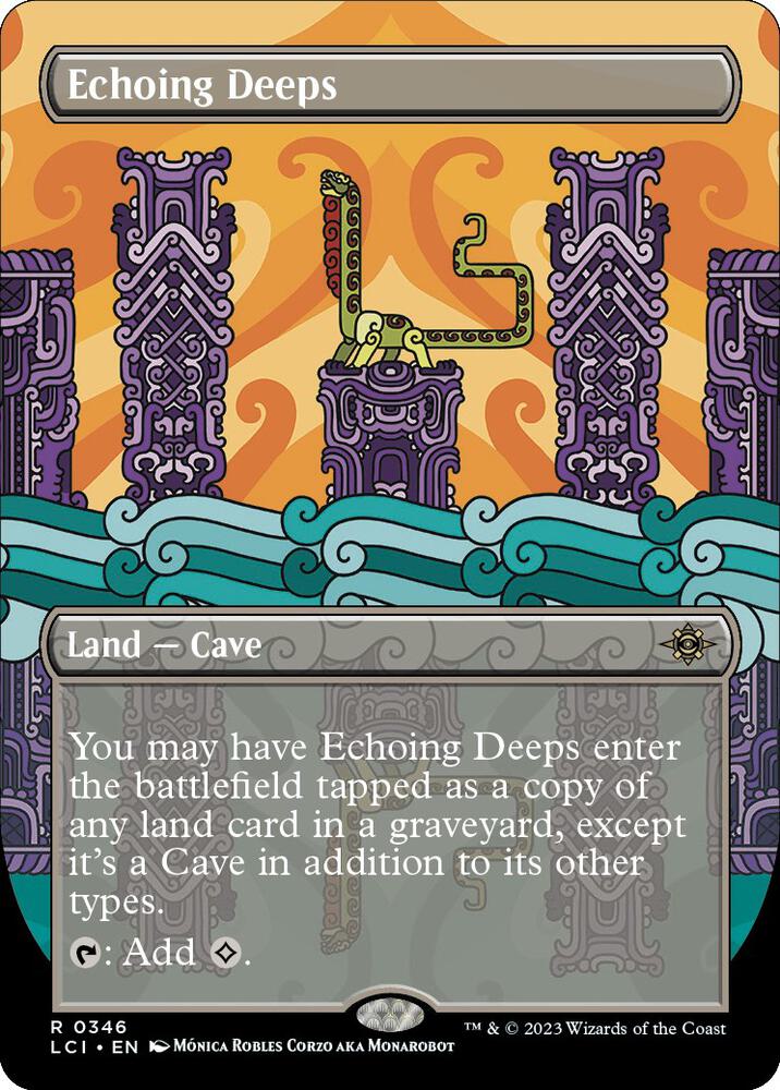 Echoing Deeps 346 (The Lost Caverns of Ixalan)  - Borderless Foil | Good Games Modbury
