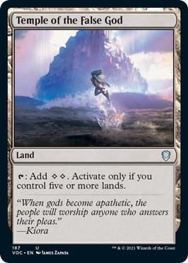 Temple of the False God 187 (Commander: Innistrad: Crimson Vow)  | Good Games Modbury