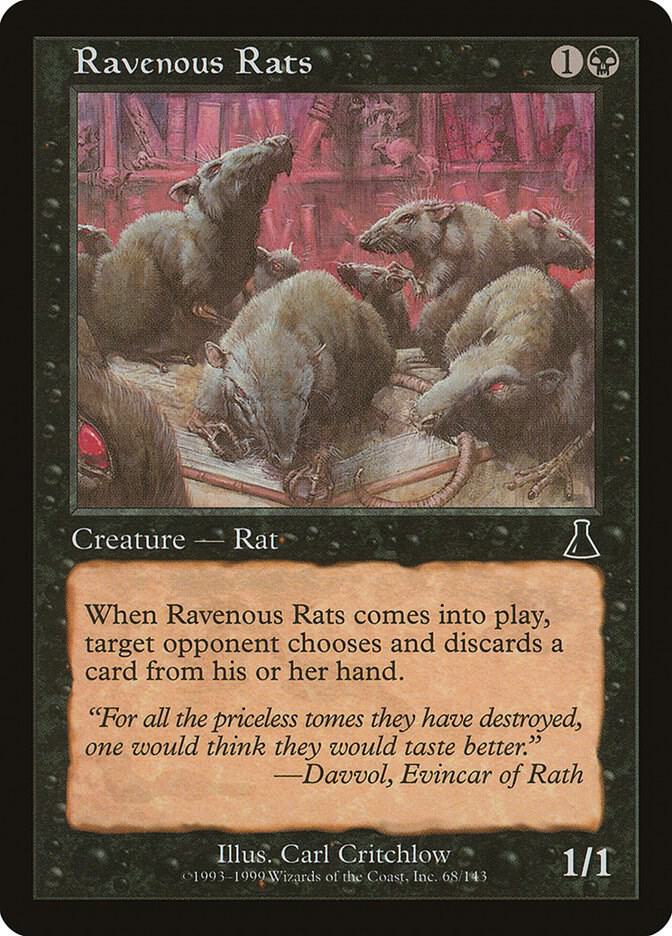 Ravenous Rats 68/143 (Urza's Destiny)  - Foil | Good Games Modbury