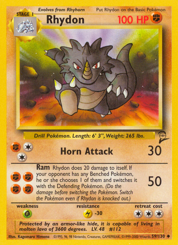 Rhydon (59/130) [Base Set 2] | Good Games Modbury