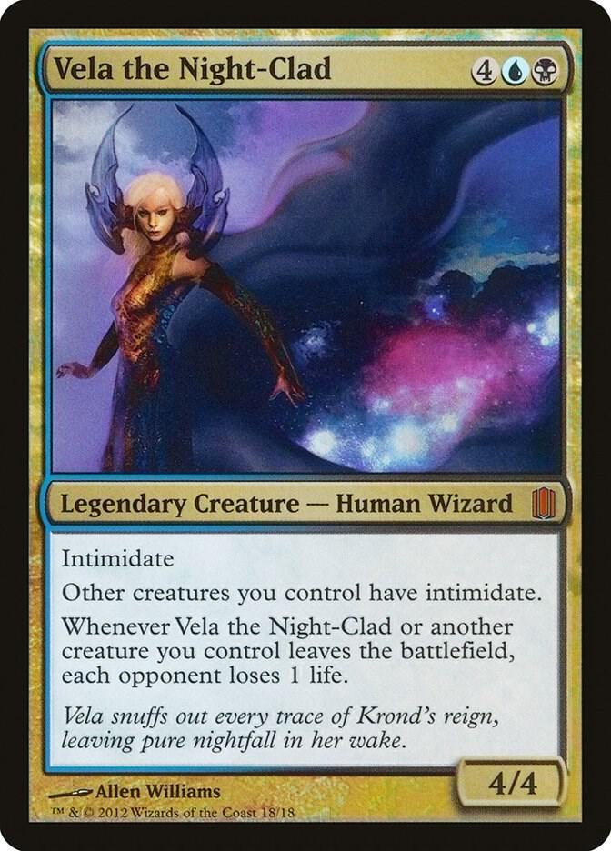 Vela the Night Clad 18/18 (Commander's Arsenal)  - Foil | Good Games Modbury