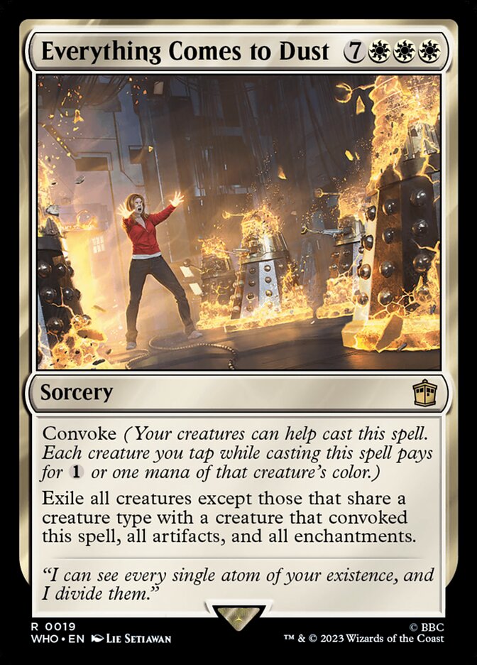 Everything Comes to Dust 19 (Universes Beyond: Doctor Who)  - Foil | Good Games Modbury