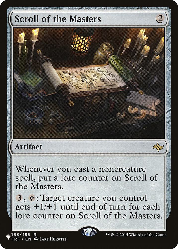 Scroll of the Masters FRF-163/5075 (The List Reprints)  | Good Games Modbury