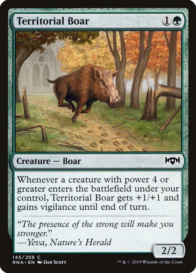 Territorial Boar [Ravnica Allegiance] | Good Games Modbury