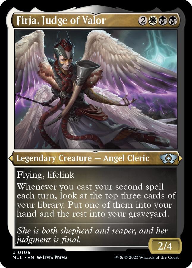 Firja, Judge of Valor 105/65 (March of the Machine: Multiverse Legends)  - Etched Foil | Good Games Modbury