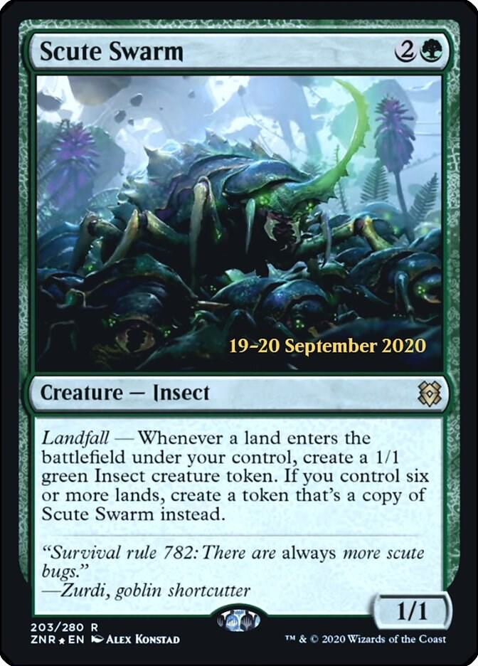 Scute Swarm 203 (Prerelease Cards)  - Foil | Good Games Modbury