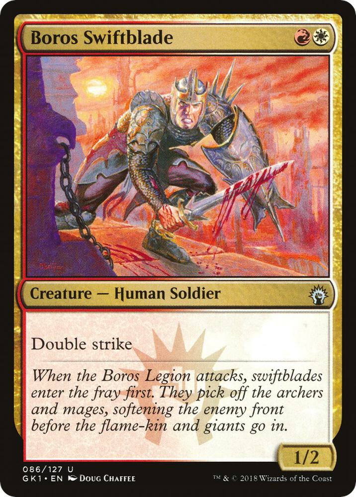 Boros Swiftblade 86/127 (Guilds of Ravnica: Guild Kits)  | Good Games Modbury