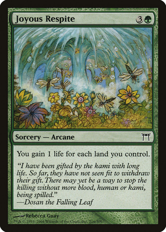Joyous Respite 216/306 (Champions of Kamigawa)  - Foil | Good Games Modbury