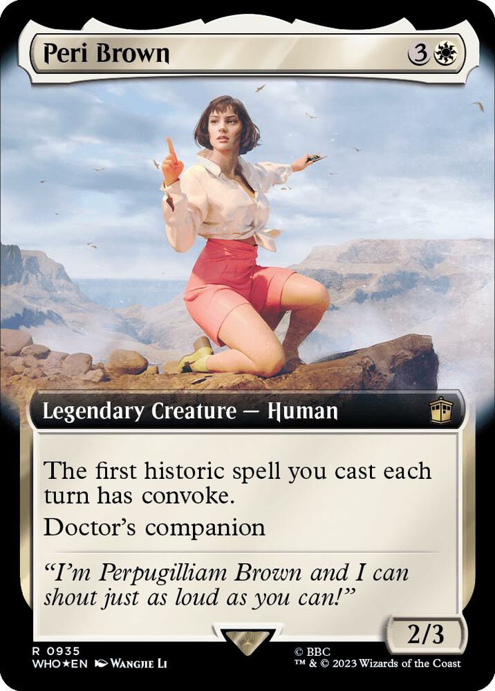 Peri Brown 935/331 (Universes Beyond: Doctor Who)  - Extended Art Surge Foil | Good Games Modbury