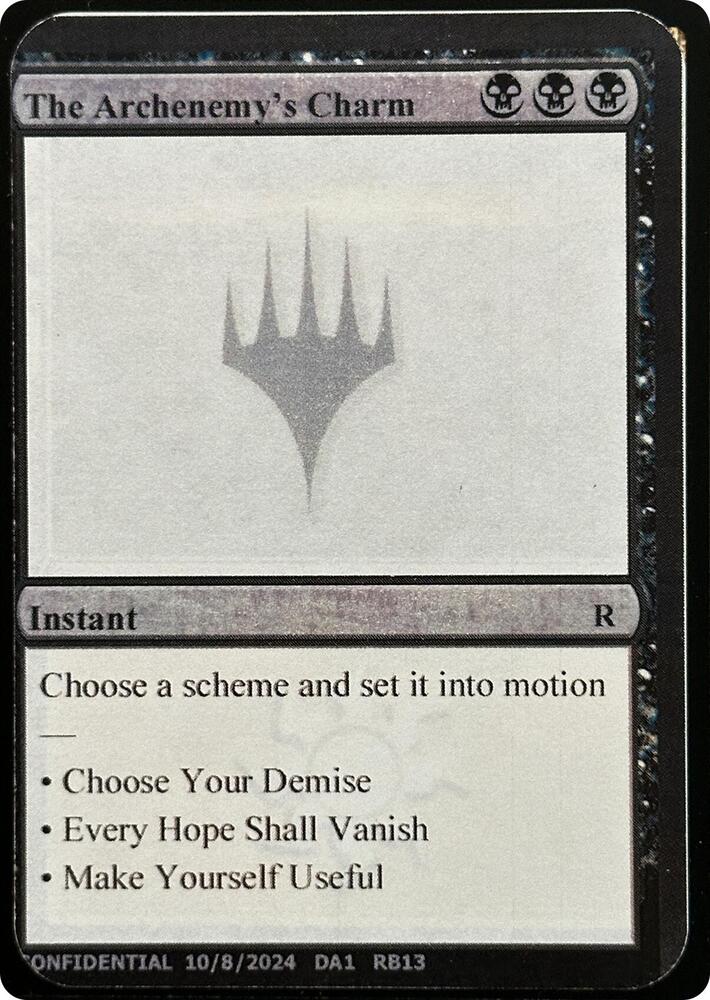 The Archenemys Charm RB13/477 (Un-Known Event Playtest Cards)  | Good Games Modbury