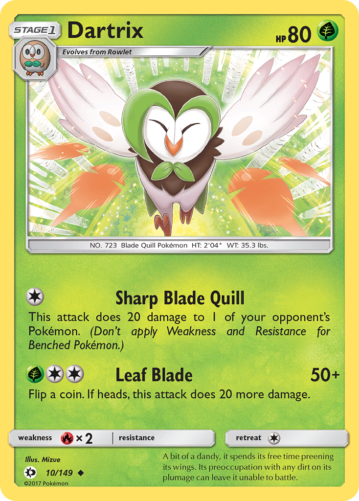 Dartrix (10/149) [Sun & Moon: Base Set] | Good Games Modbury