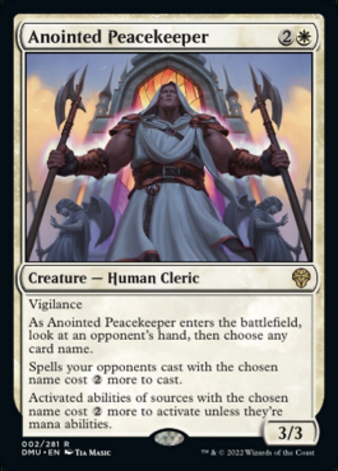 Anointed Peacekeeper [Dominaria United] | Good Games Modbury