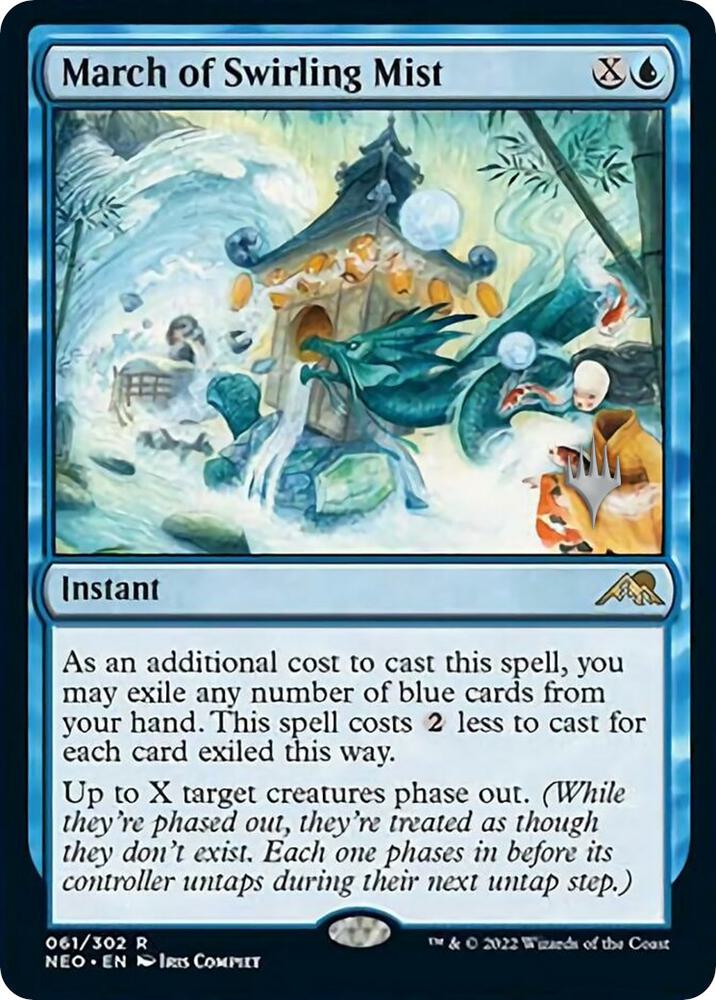 March of Swirling Mist 61p/157 (Promo Pack: Kamigawa: Neon Dynasty)  | Good Games Modbury