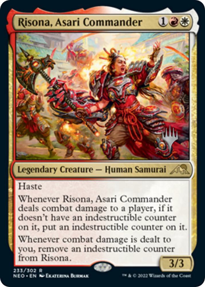 Risona Asari Commander 233p/157 (Promo Pack: Kamigawa: Neon Dynasty)  | Good Games Modbury