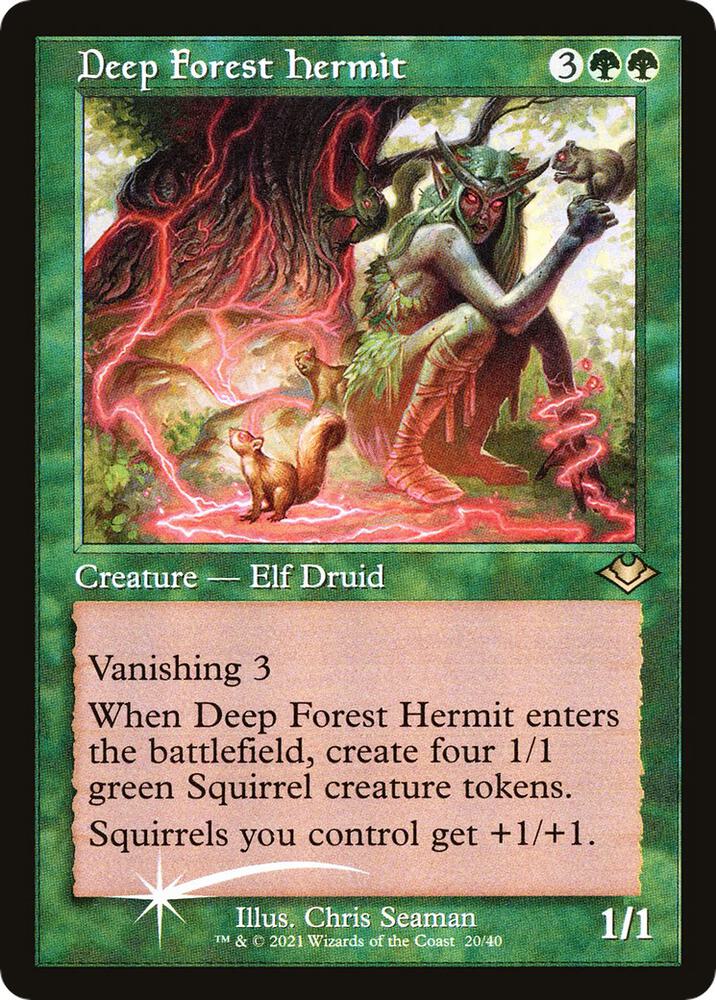Deep Forest Hermit 20/40 (Modern Horizons)  - Retro Foil | Good Games Modbury