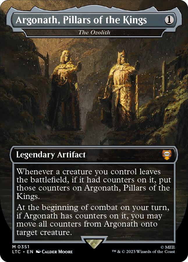 Argonath, Pillars of the Kings - The Ozolith 351 (Commander: The Lord of the Rings: Tales of Middle-earth)  - Borderless Foil | Good Games Modbury