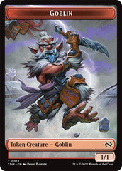 Dog // Goblin Double-Sided Token [Tarkir: Dragonstorm Commander Tokens] | Good Games Modbury