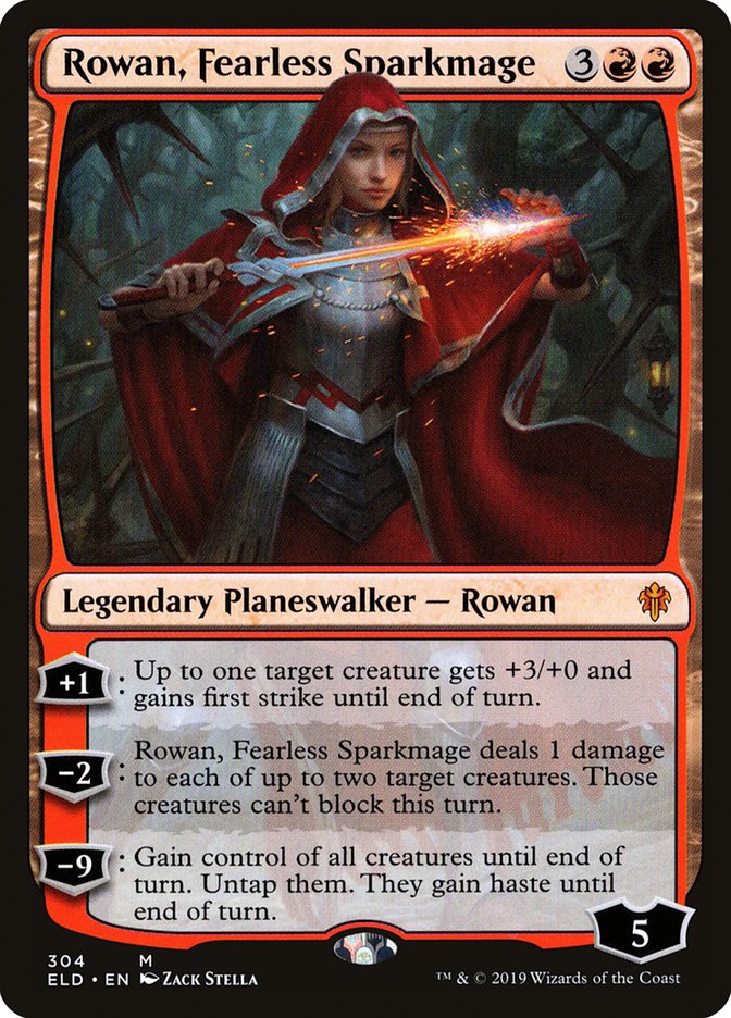 Rowan, Fearless Sparkmage [Throne of Eldraine] | Good Games Modbury