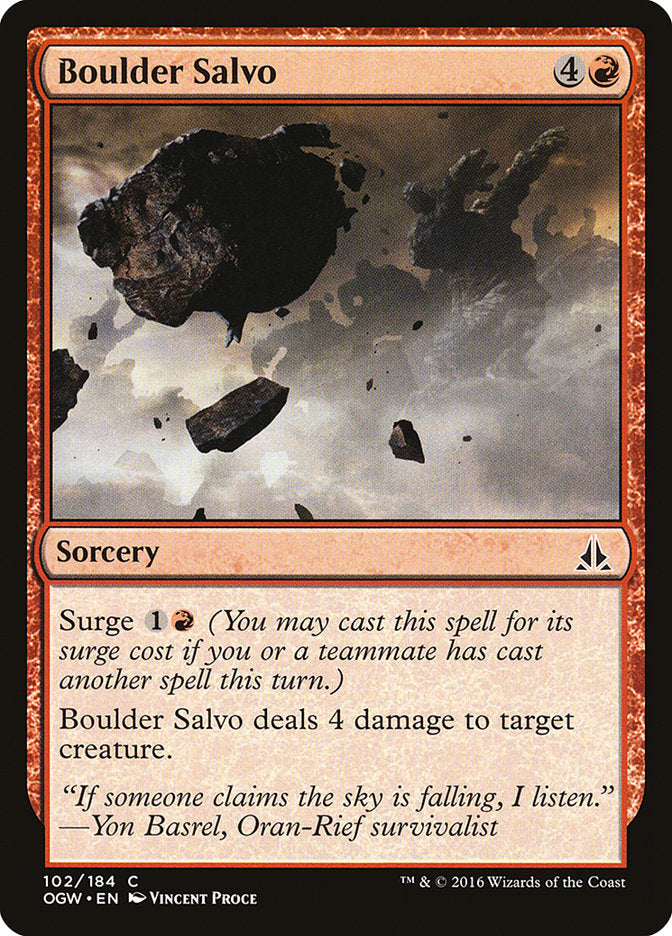 Boulder Salvo 102/184 (Oath of the Gatewatch)  - Foil | Good Games Modbury