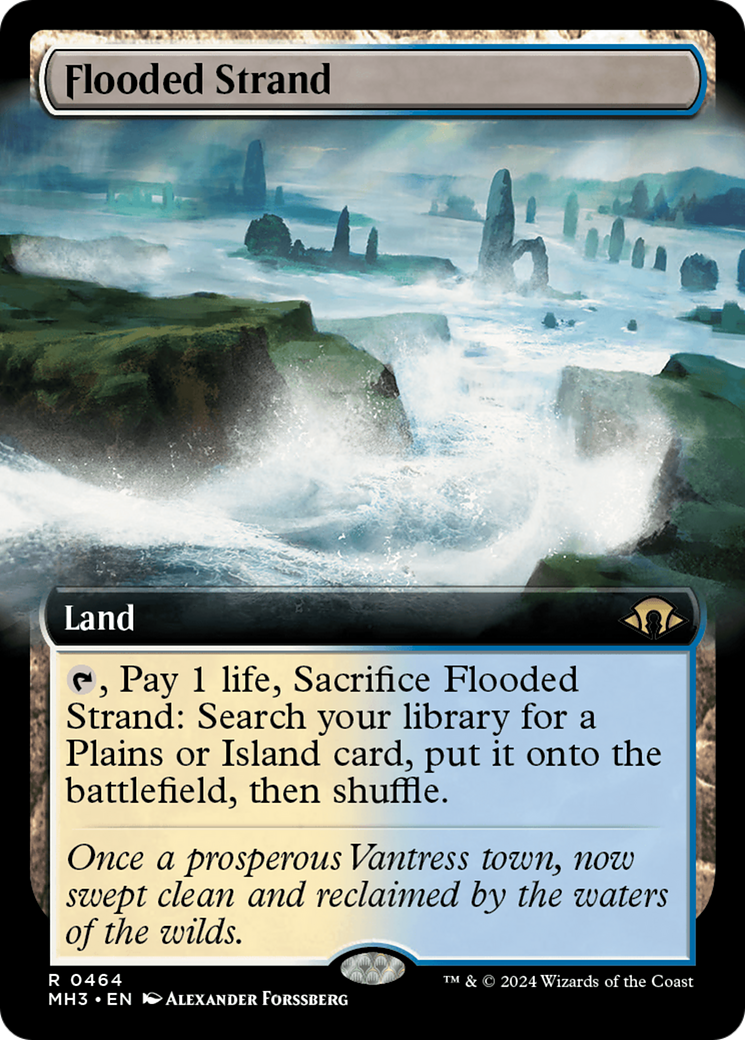 Flooded Strand (Extended Art) [Modern Horizons 3] | Good Games Modbury