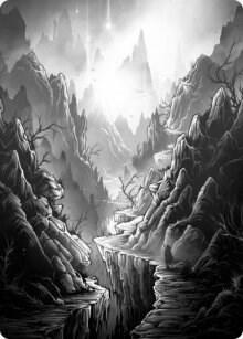 Mountain Art Card 79 (Art Series: Innistrad: Midnight Hunt)  | Good Games Modbury