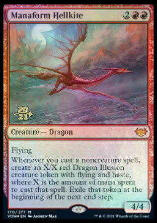 Manaform Hellkite [Innistrad: Crimson Vow Prerelease Promos] | Good Games Modbury