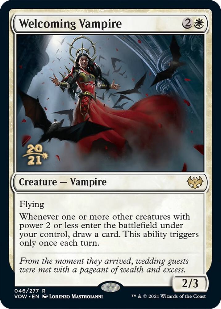 Welcoming Vampire 46s/137 (Prerelease Cards)  - Foil | Good Games Modbury
