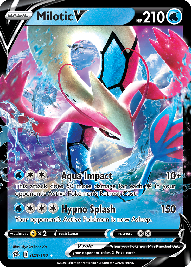 Milotic V (043/192) [Sword & Shield: Rebel Clash] | Good Games Modbury