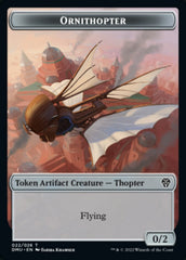 Soldier // Ornithopter Double-Sided Token [Dominaria United Tokens] | Good Games Modbury