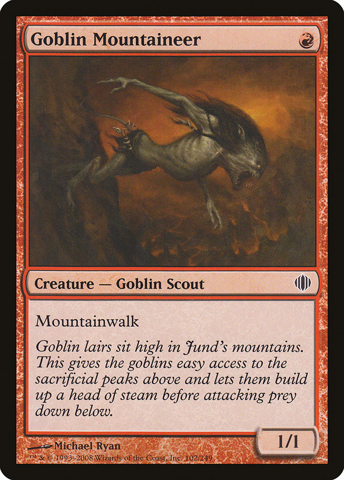 Goblin Mountaineer 102/249 (Shards of Alara)  - Foil | Good Games Modbury