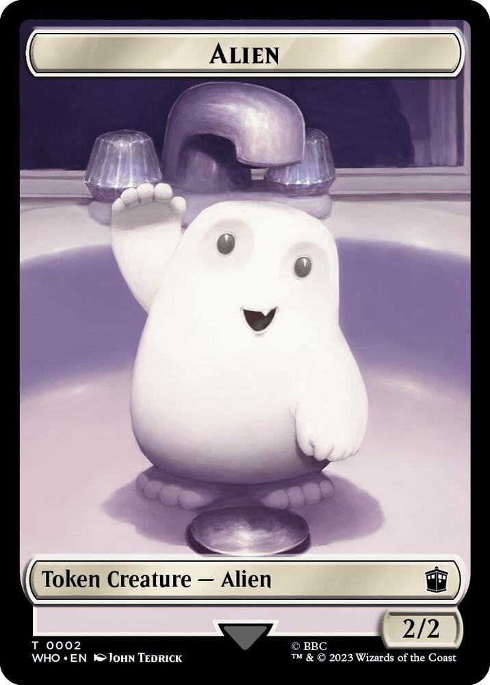Alien Treasure 0031 Double Sided Token 2 // 31 (Universes Beyond: Doctor Who)  - Foil | Good Games Modbury