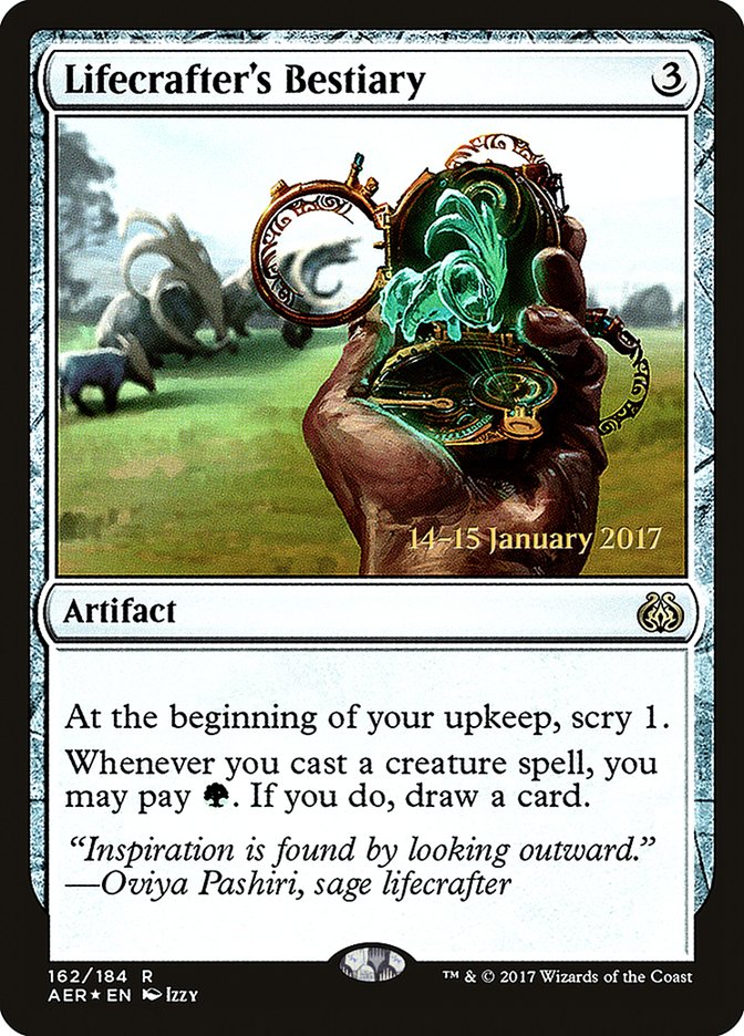 Lifecrafter's Bestiary [Aether Revolt Prerelease Promos] | Good Games Modbury
