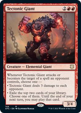 Tectonic Giant 144/62 (Commander: Adventures in the Forgotten Realms)  | Good Games Modbury