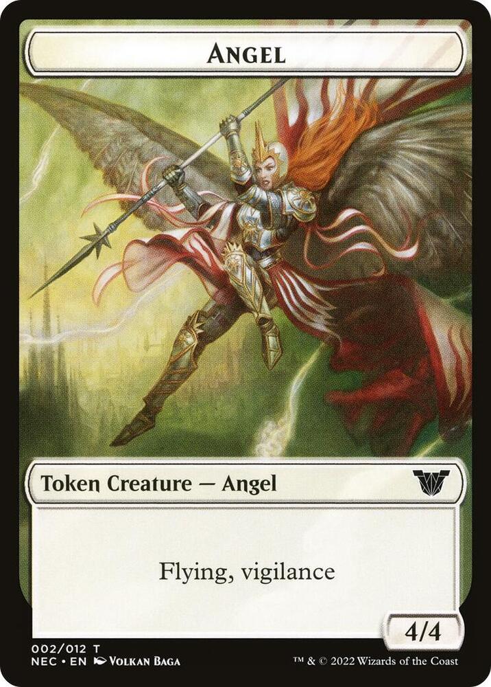 Angel // Elephant Double Sided Token 2 // 8 (Commander: Kamigawa: Neon Dynasty)  | Good Games Modbury