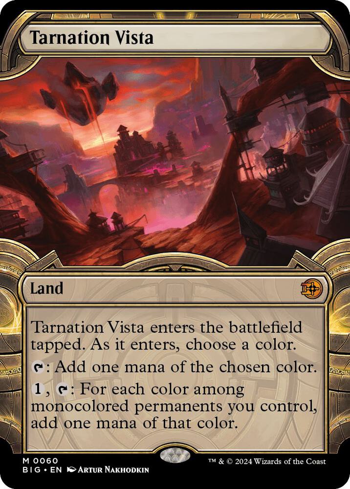 Tarnation Vista 60/30 (Outlaws of Thunder Junction: The Big Score)  - Showcase Foil | Good Games Modbury
