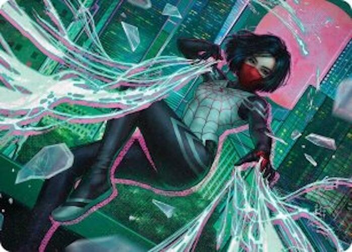 Silk Web Weaver Art Card 29 54 29 (Art Series: Marvel's Spider-Man)  | Good Games Modbury