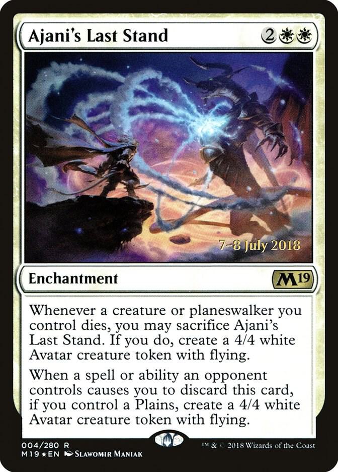 Ajani's Last Stand 4s/95 (Prerelease Cards)  - PreRelease Foil | Good Games Modbury
