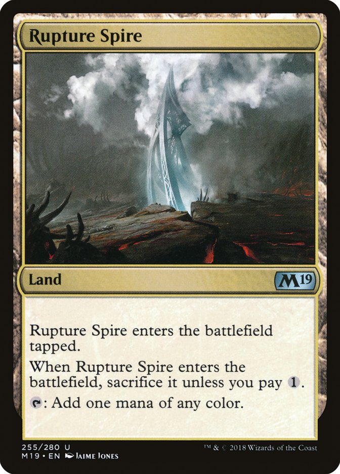 Rupture Spire [Core Set 2019] | Good Games Modbury