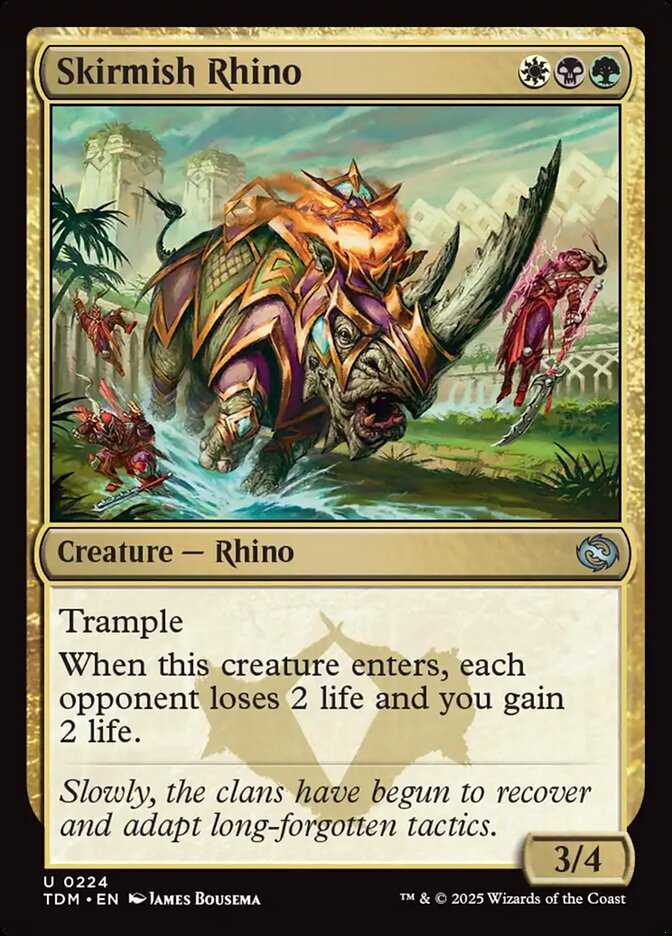 Skirmish Rhino 224/291 (Tarkir: Dragonstorm)  - Foil | Good Games Modbury
