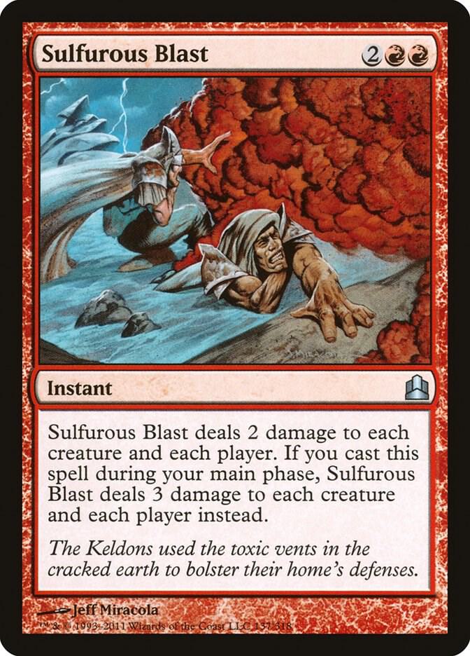 Sulfurous Blast 137/318 (Commander)  | Good Games Modbury