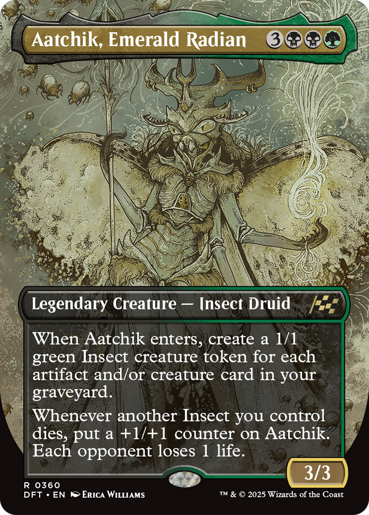 Aatchik, Emerald Radian (Borderless) [Aetherdrift] | Good Games Modbury