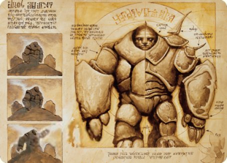 Precursor Golem Art Card [The Brothers' War Art Series] | Good Games Modbury