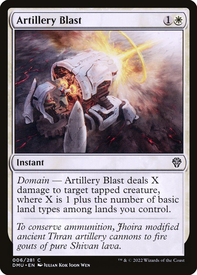 Artillery Blast 6/281 (Dominaria United)  - Foil | Good Games Modbury