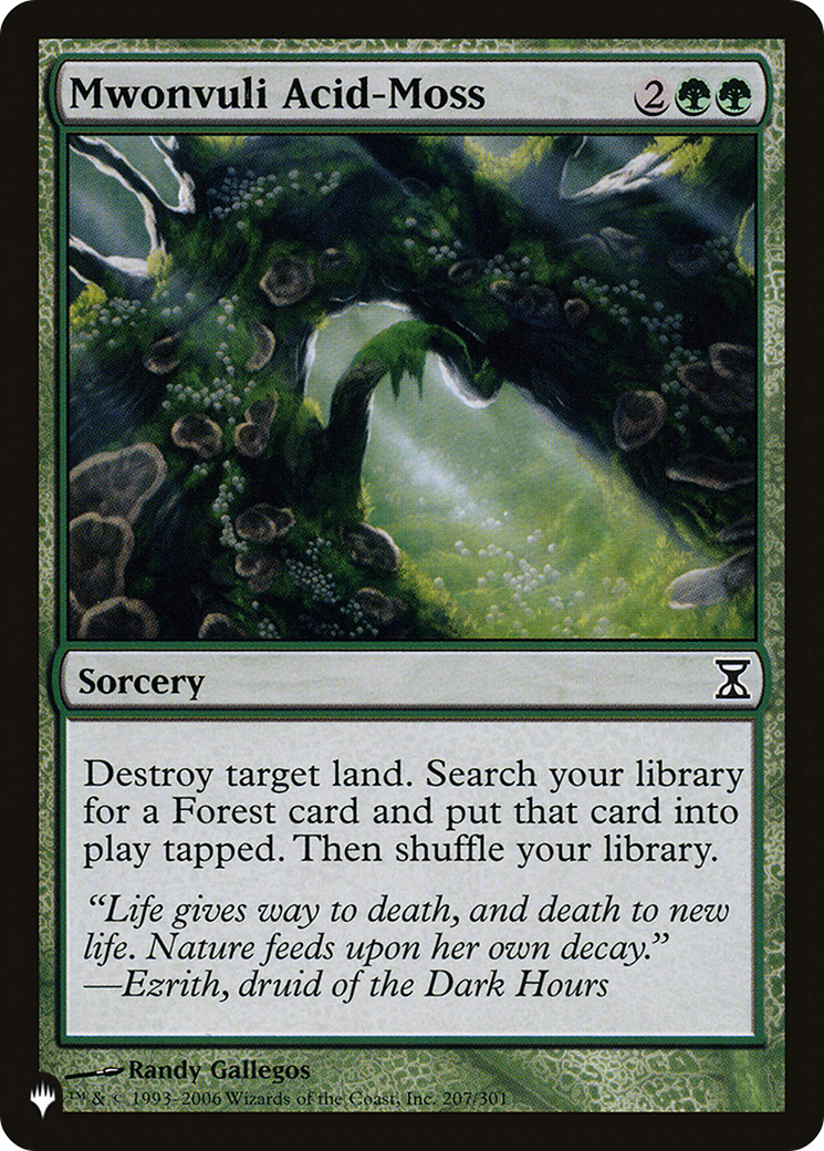 Mwonvuli Acid-Moss [The List Reprints] | Good Games Modbury