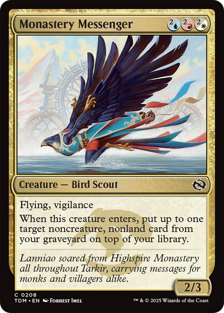 Monastery Messenger [Tarkir: Dragonstorm] | Good Games Modbury